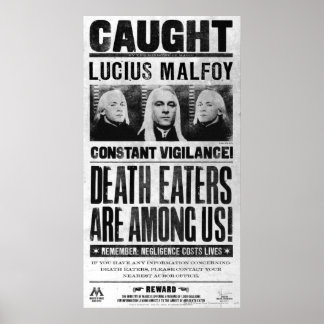 Lucius Malfoy ville Poster