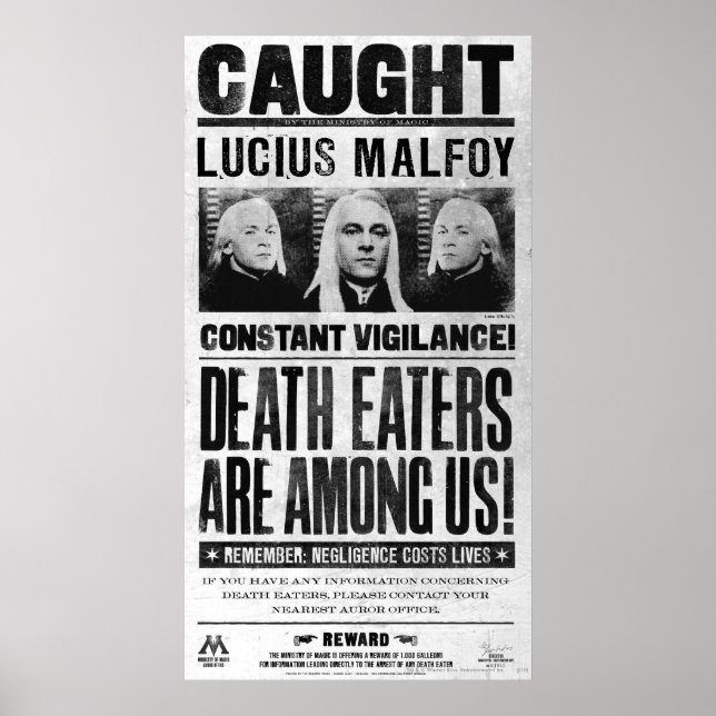 Lucius Malfoy ville Poster (Framsidan)