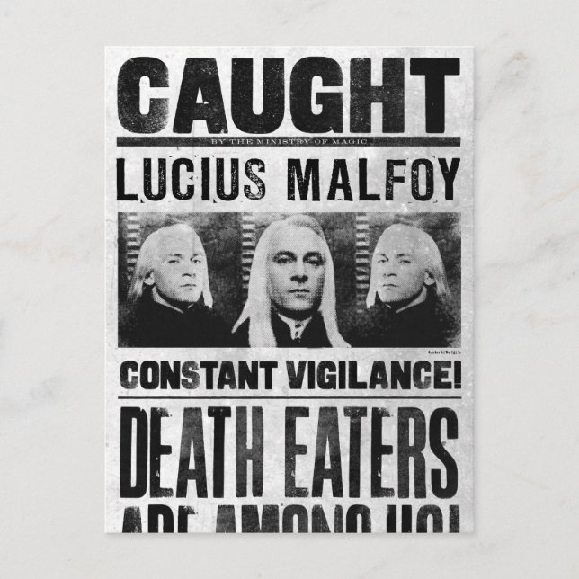 Lucius Malfoy ville Poster Vykort (Framsida)