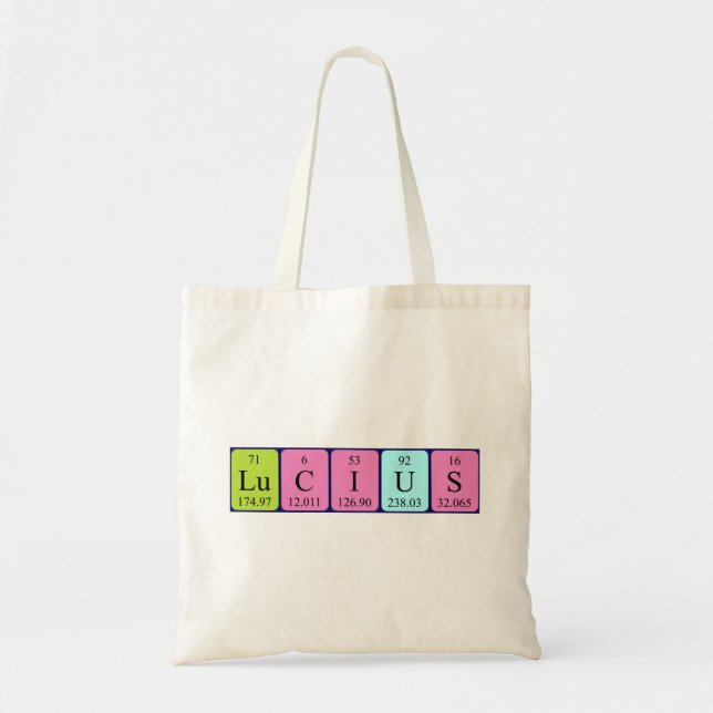 Lucius Perius bord namn tote bag Tygkasse (Framsidan)