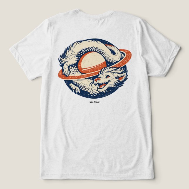 Luck Dragon Neverending Ouroboros - Viel Glück Tee (Design Baksida)