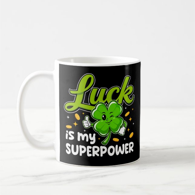 Luck Is My Superpower Kaffemugg (Vänster)