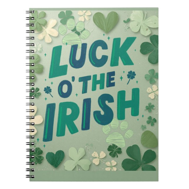 Luck O ' the Irish   Notebook Anteckningsbok (Framsidan)