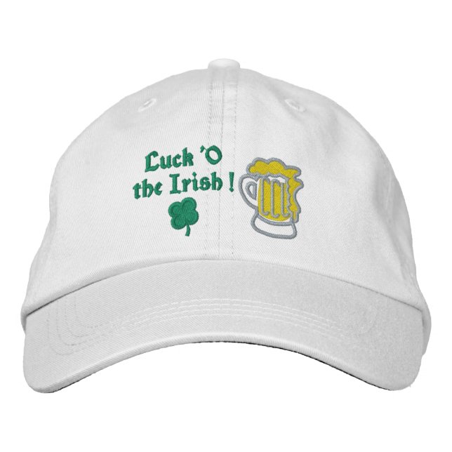 Luck of The Irish Embroidered Cap Broderad Keps (Framsida)