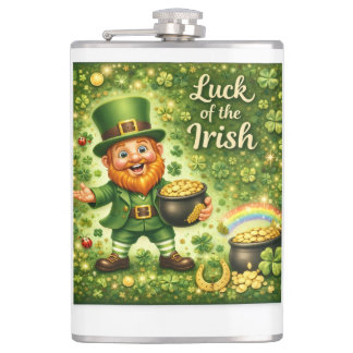 Luck of the Irish Metal Flask Fickplunta