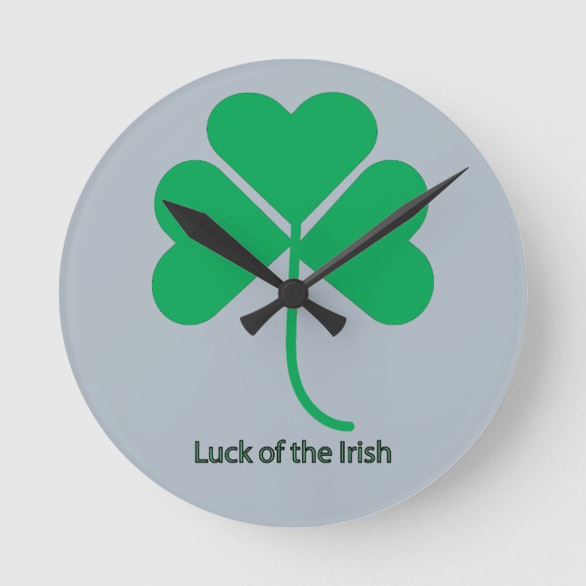 Luck of the Irish Rund Klocka (Framsida)