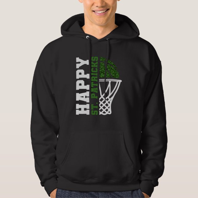 Luck of the Irish St Patrick s Day Accessories Bas Hoodie (Framsida)