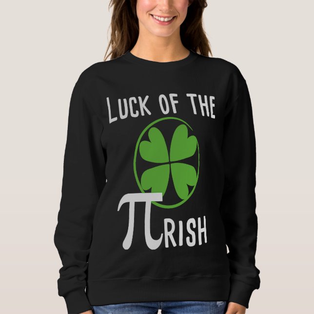 Luck of The Pirish Pi Day St Patricks Day Math T Shirt (Framsida)