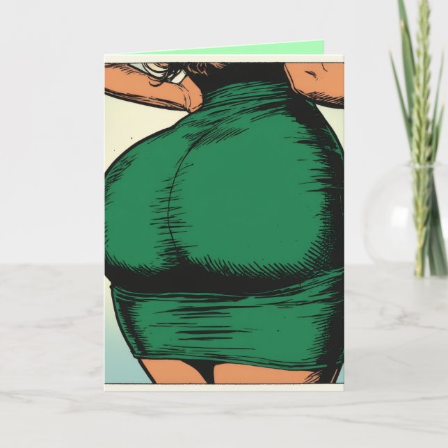 LUCKA ST. PATRICKS DAG ROSTFUNGRATT GRATTULATIONSK KORT (Framsida)