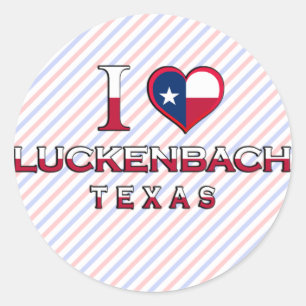 Luckenbach, Texas Runt Klistermärke