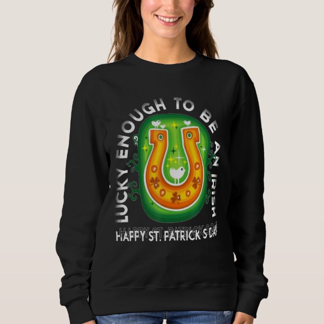 Luckey nog att vara en irländsk sankt Patrick-Da v T Shirt (Framsida)