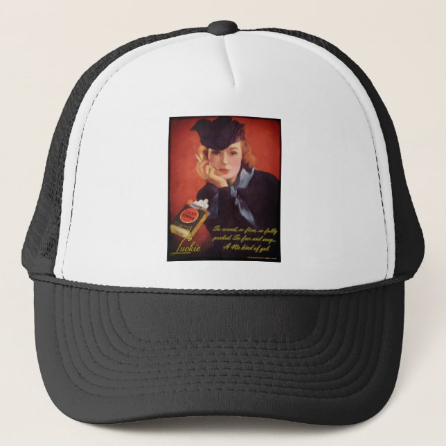 "Luckie" lastbilsförarehatt Truckerkeps (Framsida)