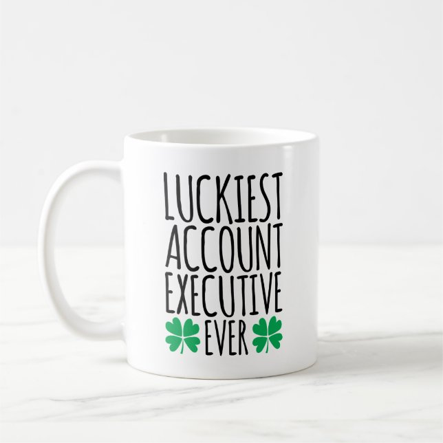 Luckiest Account Executive någonsin Kaffemugg (Vänster)