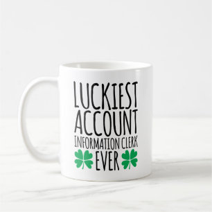 Luckiest Account Information Clerk någonsin Kaffemugg
