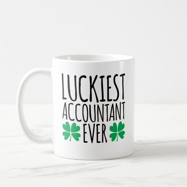 Luckiest Accountant nånsin Kaffemugg (Vänster)