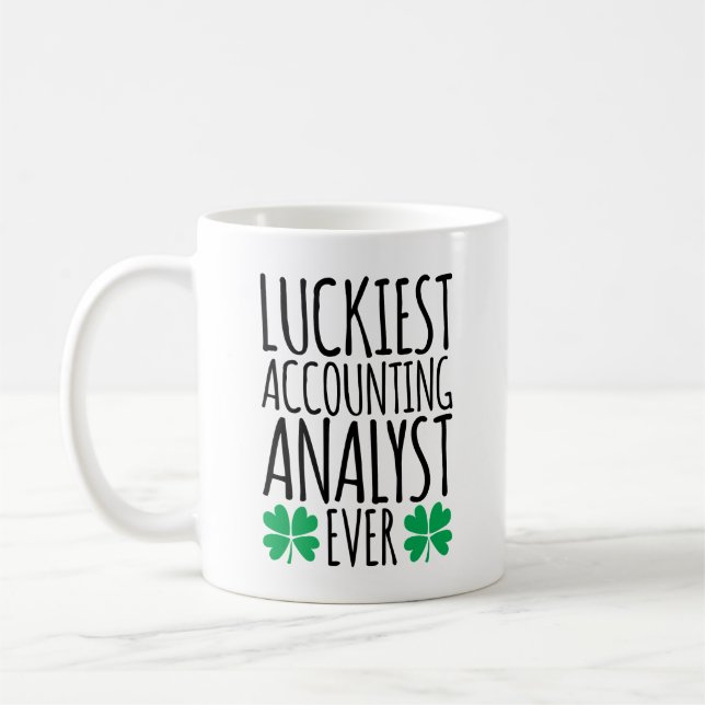 Luckiest Accounting Analyst någonsin Kaffemugg (Vänster)