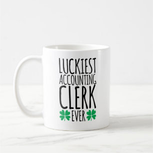Luckiest Accounting Clerk Kaffemugg