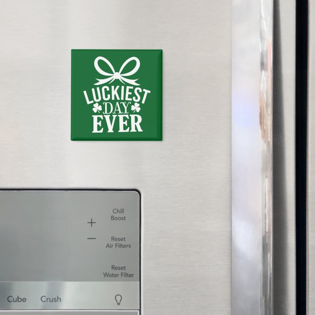 Luckiest Day nånsin St patricks day Irish Lucky Magnet (In Situ (Fridge))