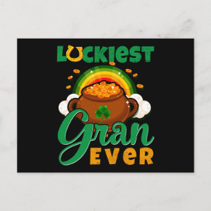 Luckiest Gran St patricks day Vykort