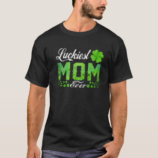 Luckiest Mamma som alltid matchar Familjegler Sain T Shirt