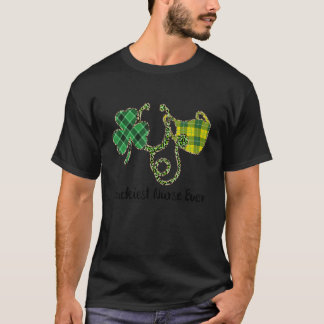 Luckiest Nurse nånsin St Patrick S Day Rn Bsn Lpn T Shirt