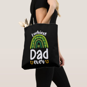 Luckiest Pappa All Family St patrick's day Tygkasse
