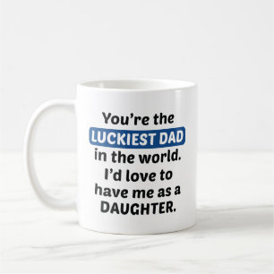Luckiest Pappa-dotter Kaffemugg