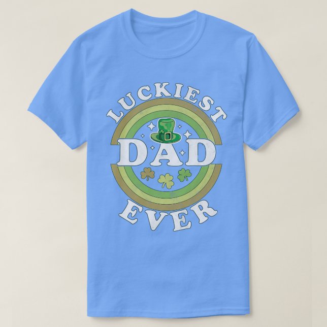 Luckiest Pappa som alltid matchar St Pattys Day Re T Shirt (Design framsida)