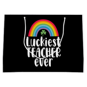 Luckiest Teacher nånsin School Gift St patricks da