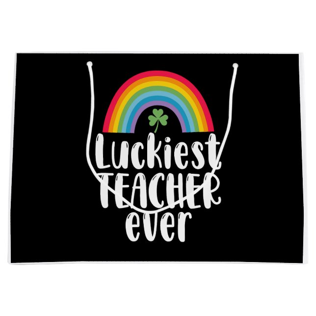 Luckiest Teacher nånsin School Gift St patricks da (Framsidan)