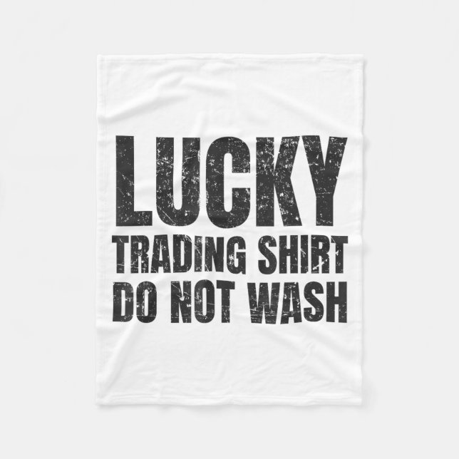 Lucking Trading Shirt Funny Stock Market Traders G Fleecefilt (Framsidan)