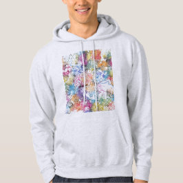 Lucknow Uttar Pradesh stads karta Hoodie