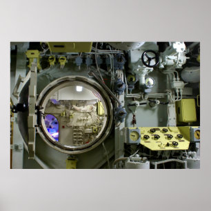 luckor på en gammal retroubåt poster