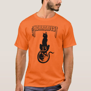 Lucky #13 Cat Shirt (Orange) T