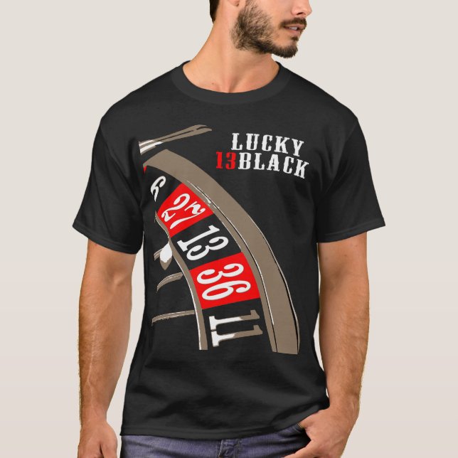 Lucky 13black t shirt (Framsida)