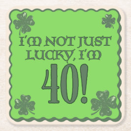 Lucky 40:e födelsedagen Underlägg