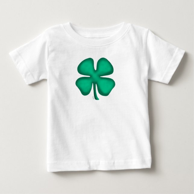 Lucky 4 Löv Irish Klöver baby shirt T Shirt (Framsida)
