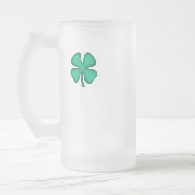 Lucky 4 Löv Irish Klöver frostat mugg (Vänster)