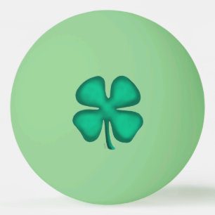 Lucky 4 Löv Irish Klöver g 1 stjärnig pingpong bol Pingisboll
