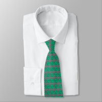 Lucky 4 Löv Irish Klöver grått necktie