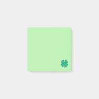 Lucky 4 Löv Irish Klöver grönt 3x3 note dynor