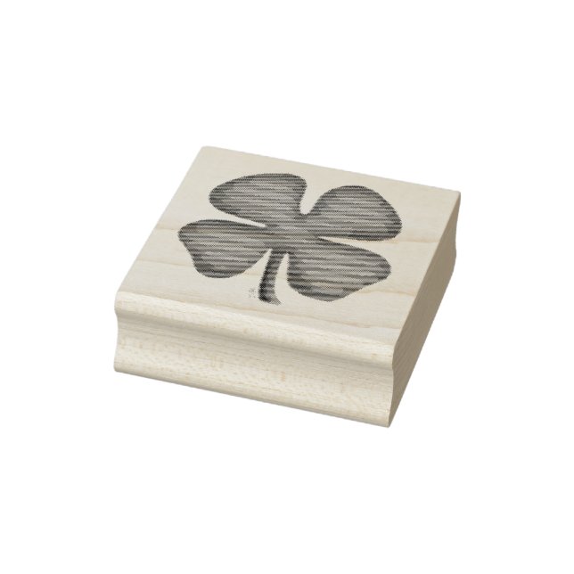 Lucky 4 Löv Irish Klöver gummi frimärke Stämpel (Stämpel)