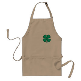 Lucky 4 Löv Irish Klöver khaki-kock apron Förkläde