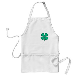 Lucky 4 Löv Irish Klöver kock apron Förkläde