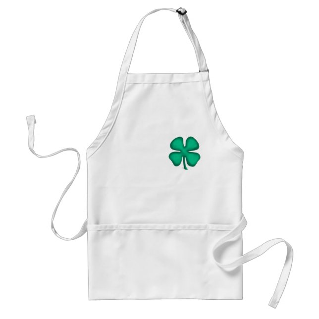 Lucky 4 Löv Irish Klöver kock apron Förkläde (Framsidan)