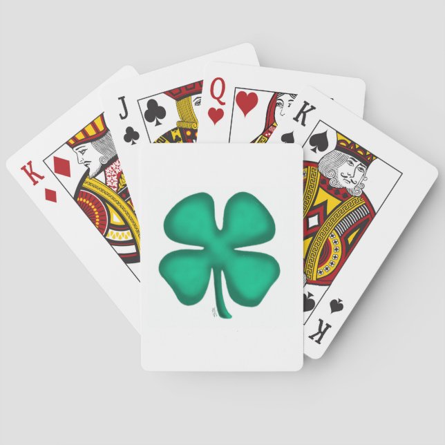 Lucky 4 Löv Irish Klöver Poker-kort Casinokort (Baksidan)
