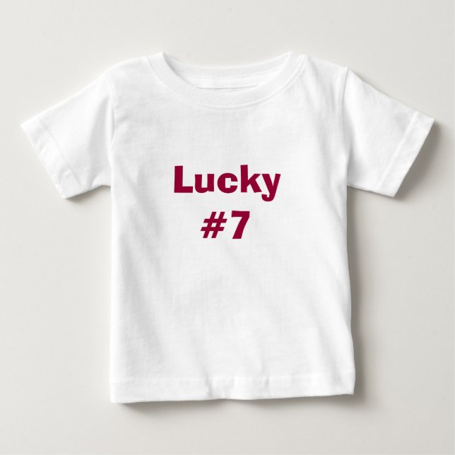 Lucky #7 tee shirt (Framsida)