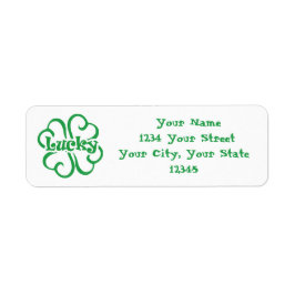 Lucky Address Label Returadress Etikett
