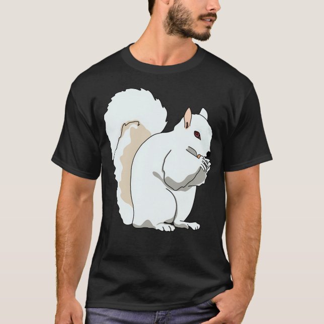 Lucky Albino Squirrel T Shirt (Framsida)