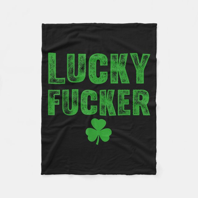 Lucky And Lucky Forer St Patricks Day  Fleecefilt (Framsidan)